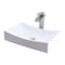 Novatto Porcelain Vessel Sink Combo with Brushed Nickel Faucet, Drain and Sealer NSFC-01141136BN - alternate 1